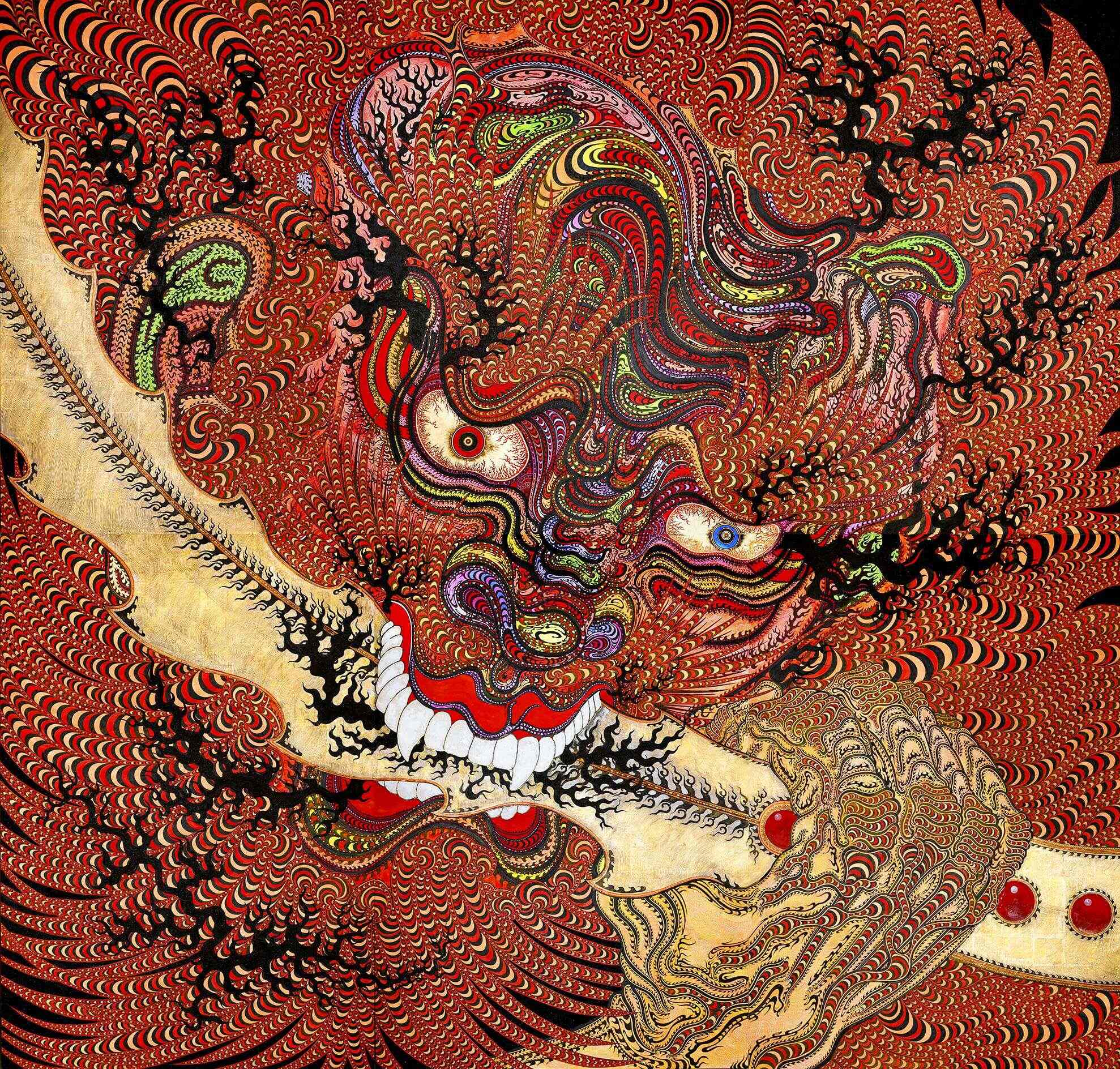 金子富之 「赤山の竜」 日本画 Tomiyuki Kaneko（金子富之） 金子富之「